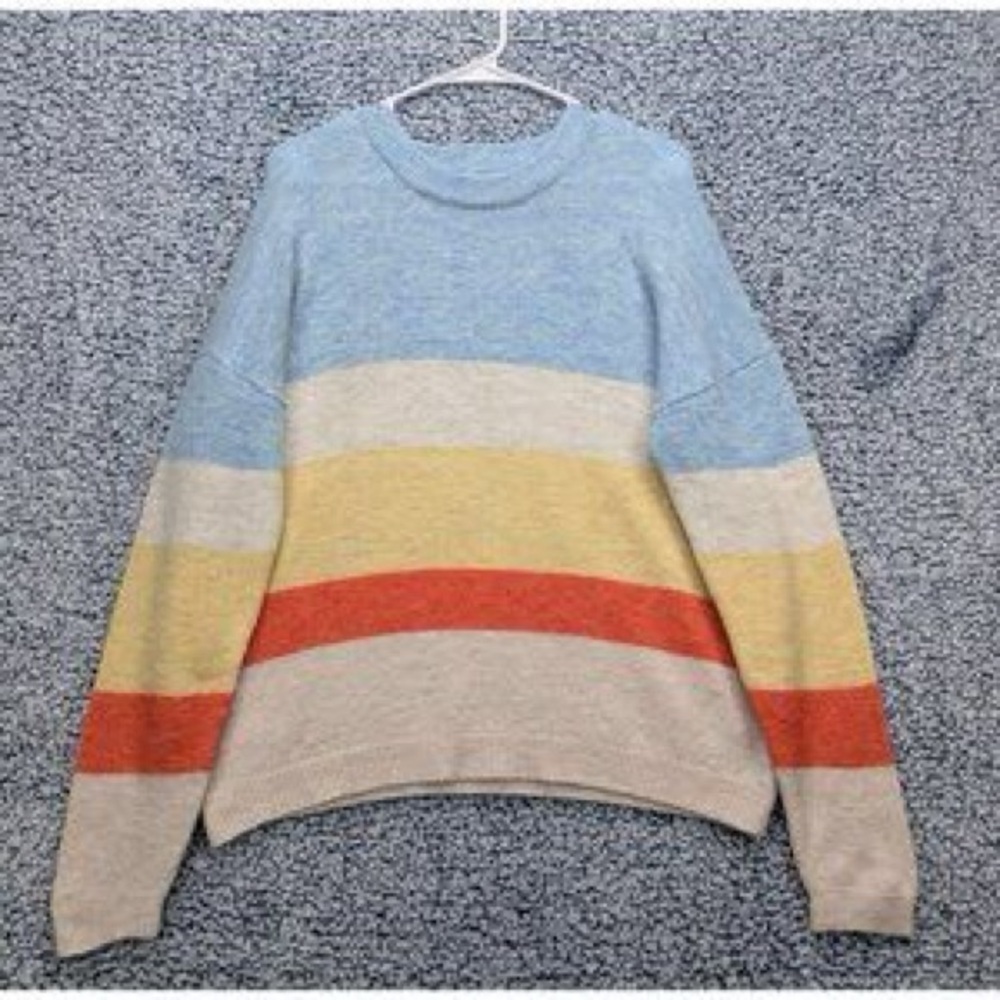 Urban Outfitters Multicolor Striped Soft Wool Sweater Spring